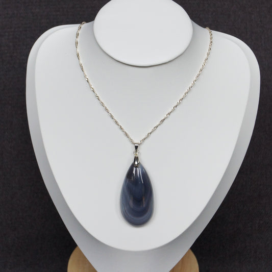 Blue Lace Agate Pendant