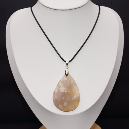 Flower Agate Pendant #1