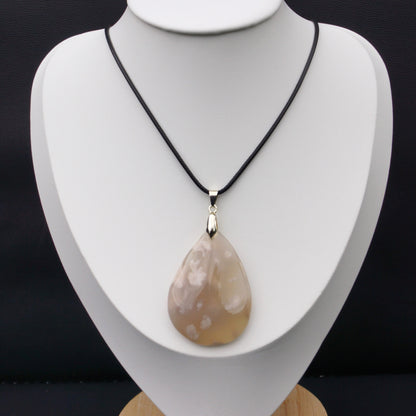 Flower Agate Pendant #1