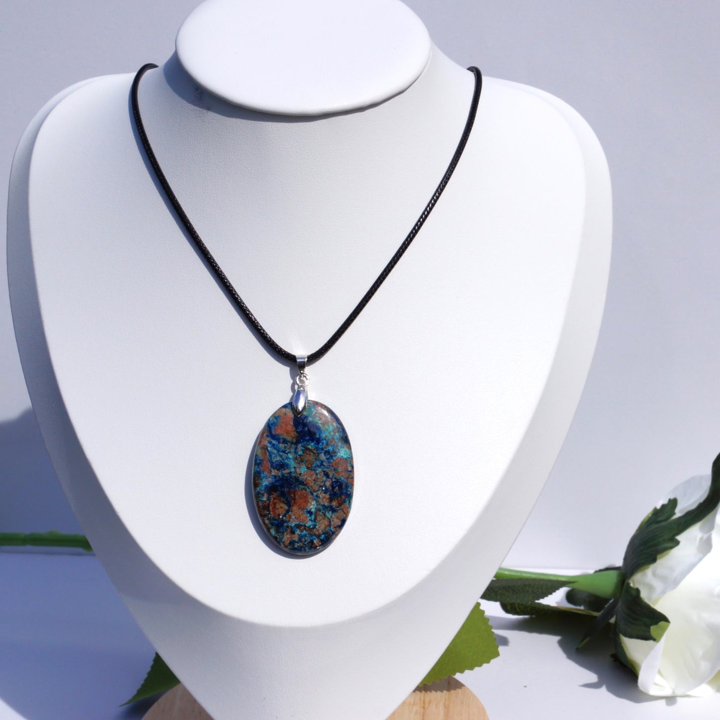 Shattuckite Pendant — “Voice of Inner Truth”