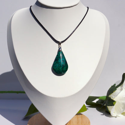 Chrysocolla Pendant — “The Stone of Calm Expression”
