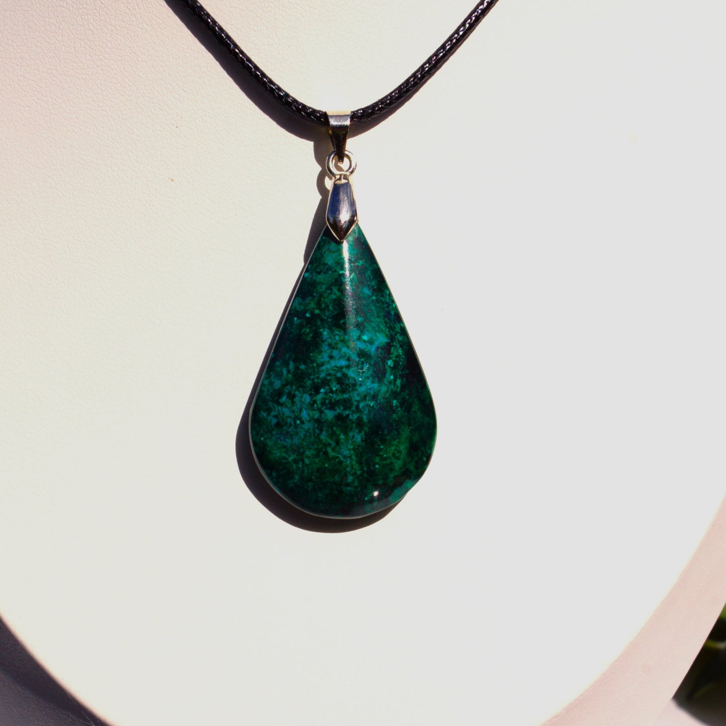 Chrysocolla Pendant — “The Stone of Calm Expression”
