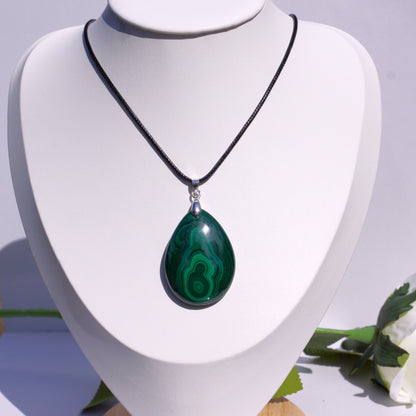Malachite Pendant — “Stone of Transformation”
