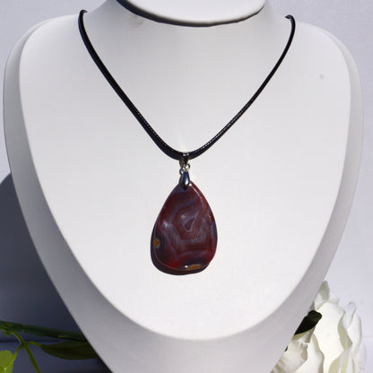 Banded Agate Pendant — “Strength in Stillness”