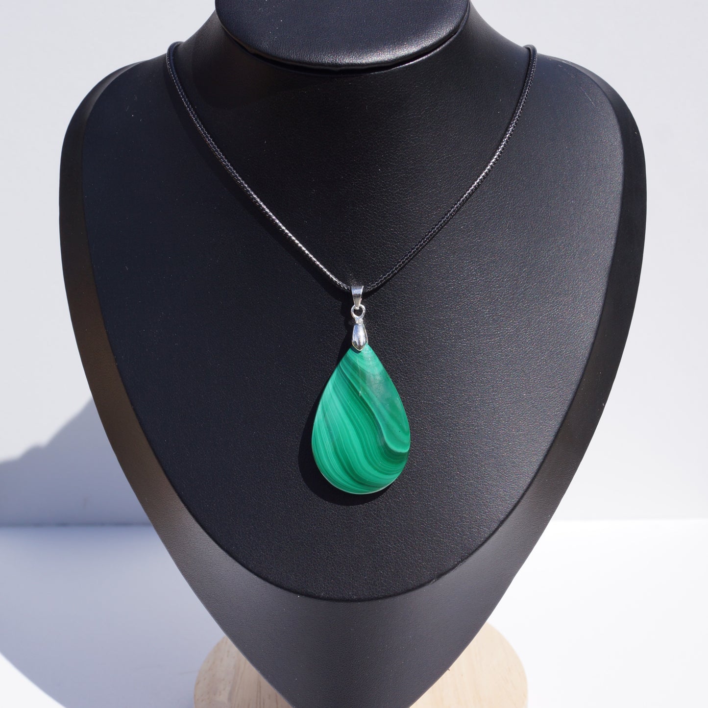 Malachite Pendant — “Stone of Transformation”