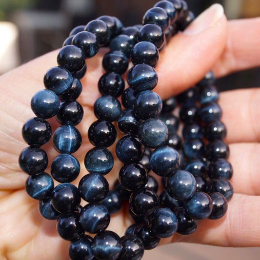 High Quality Blue Tiger Eye Bracelet (Confidence) – 8mm