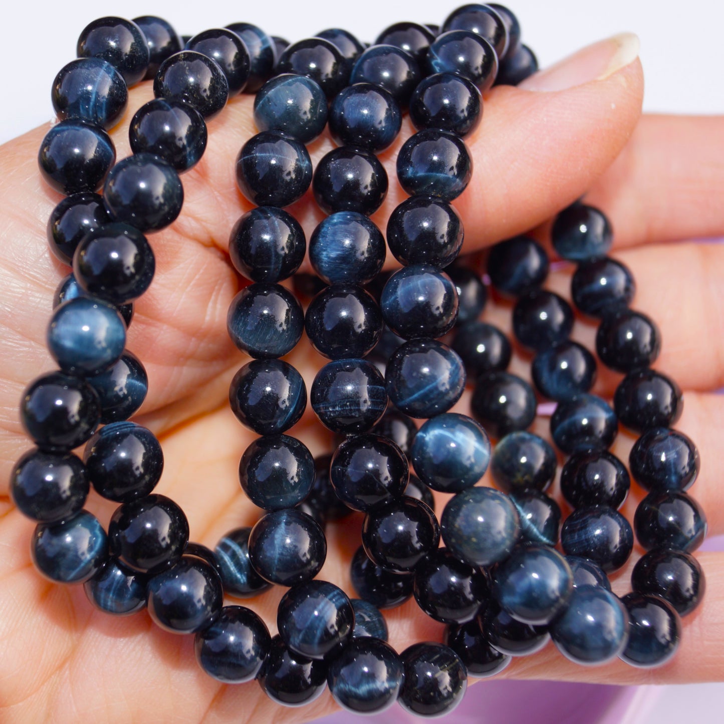 High Quality Blue Tiger Eye Bracelet (Confidence) – 8mm