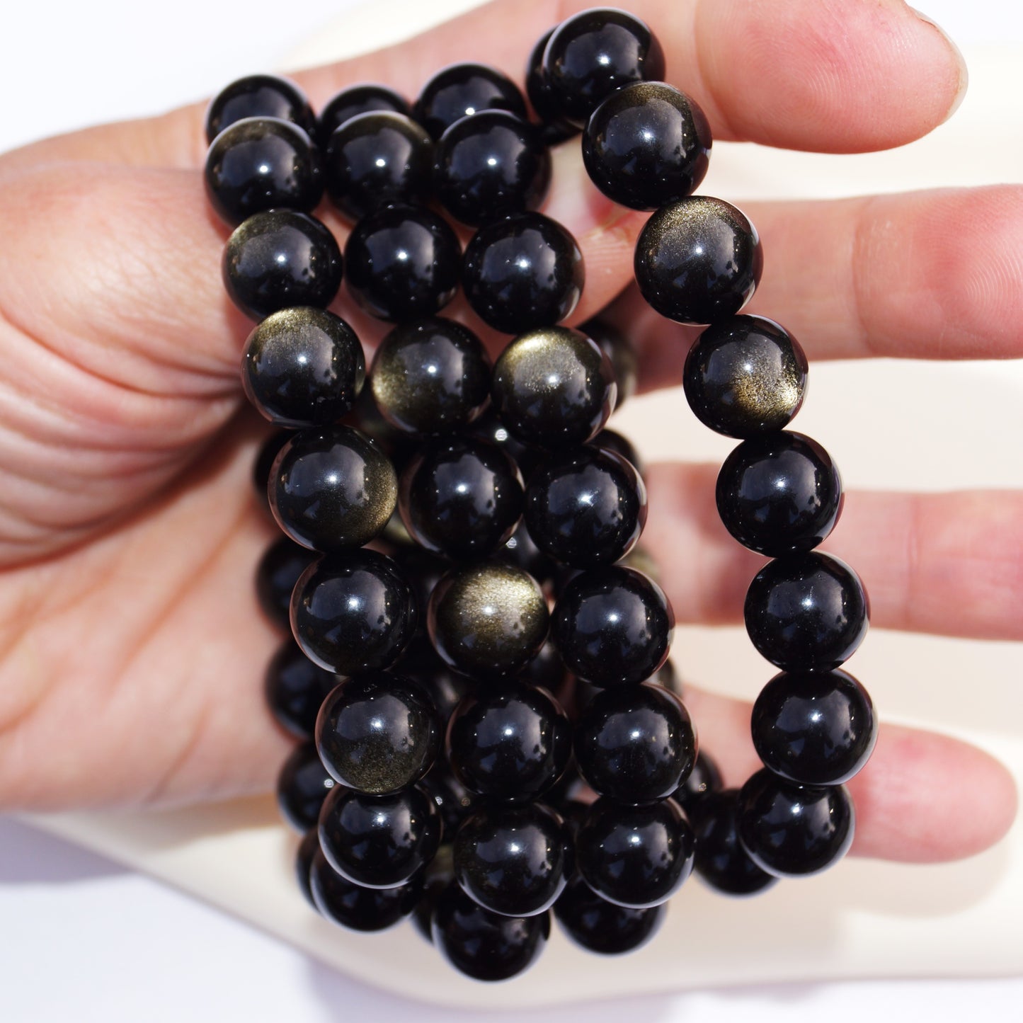 Gold Sheen Obsidian Bracelet (Empowerment) – 12mm