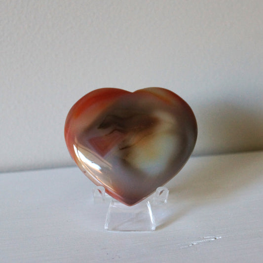 High Quality Carnelian Heart #16