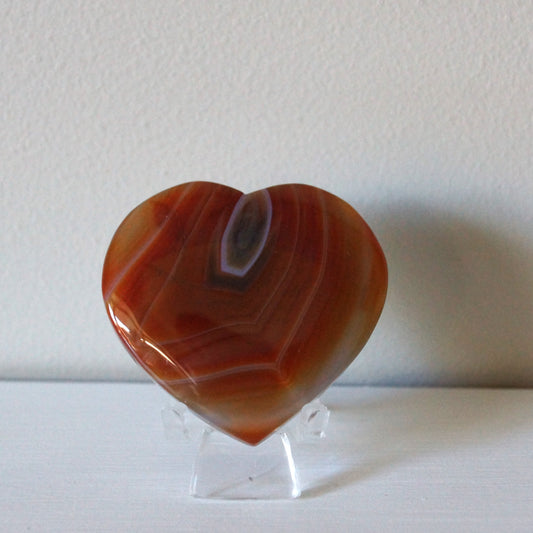 High Quality Carnelian Heart #9