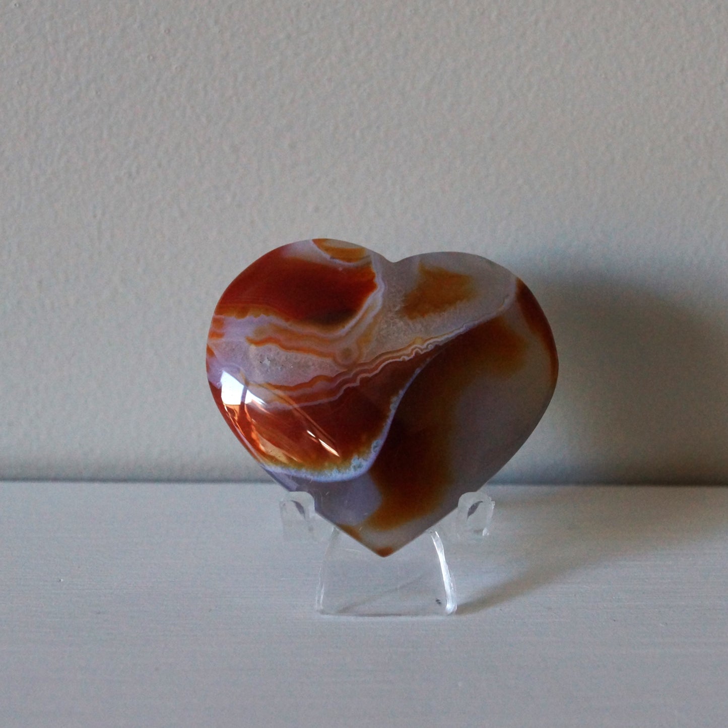 High Quality Carnelian Heart #8