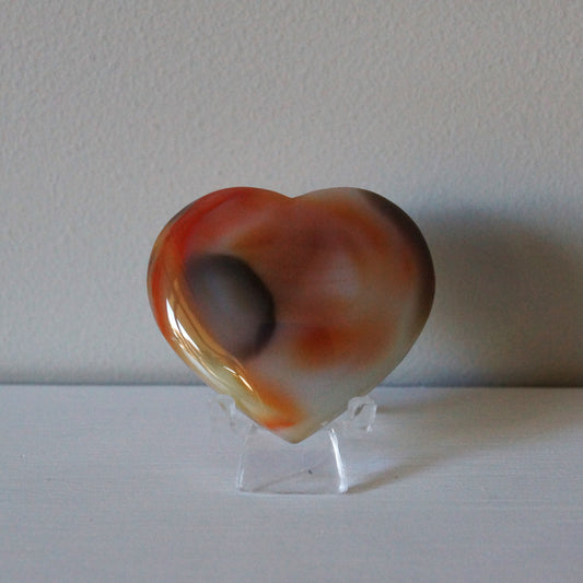 High Quality Carnelian Heart #12