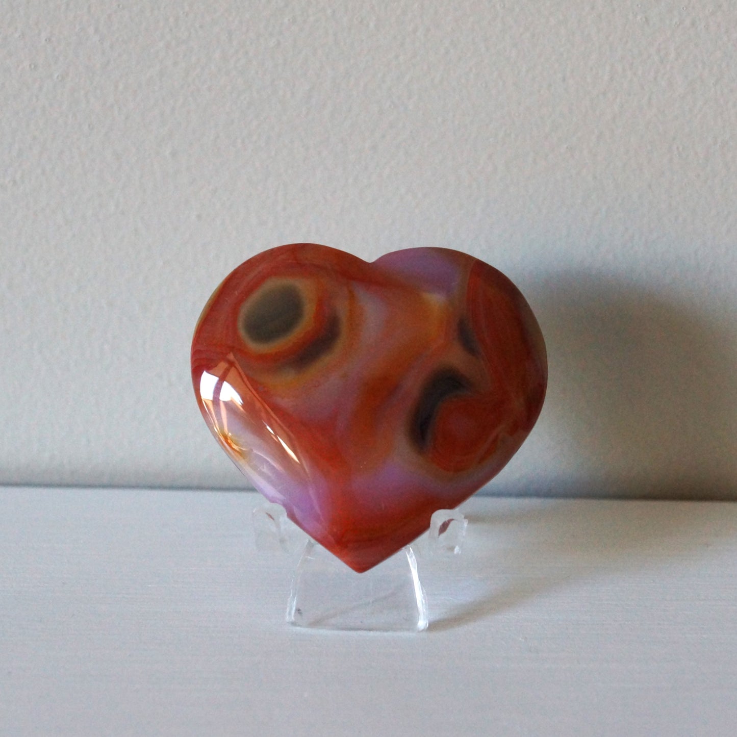 High Quality Carnelian Heart #6