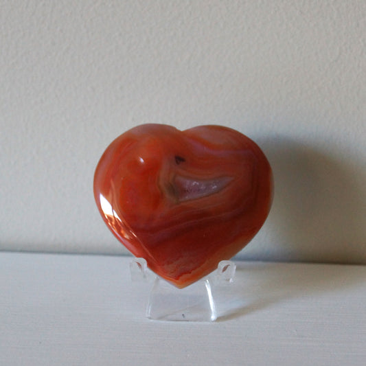 High Quality Carnelian Heart #2
