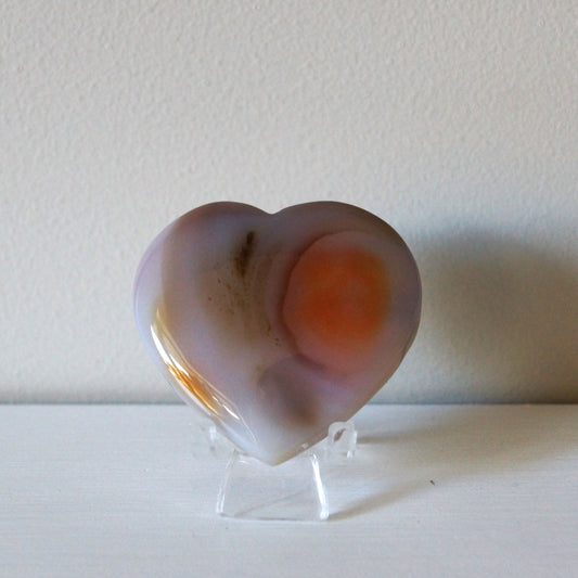 High Quality Carnelian Heart #1