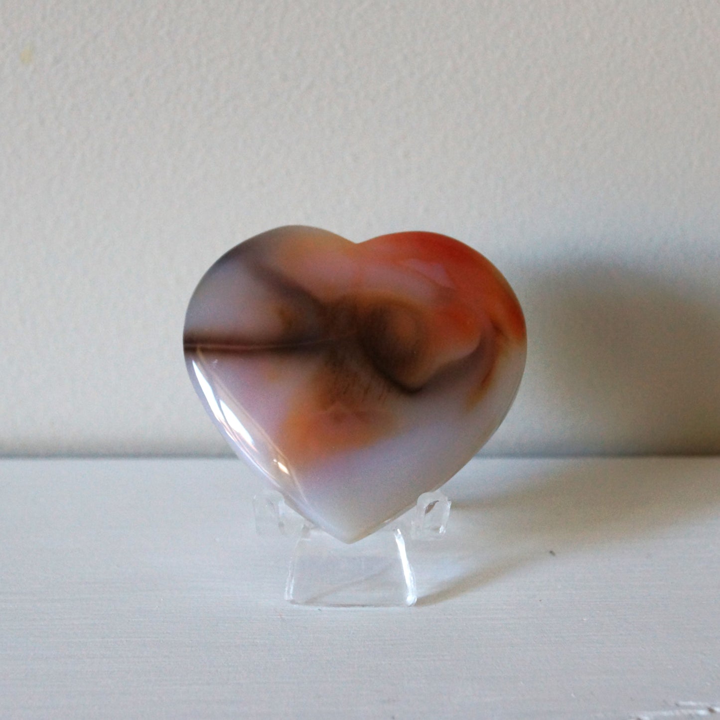 High Quality Carnelian Heart #1