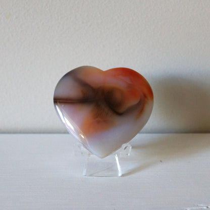 High Quality Carnelian Heart #1