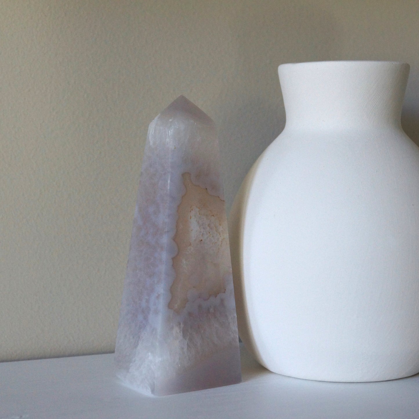 Agate Druzy Obelisk #3