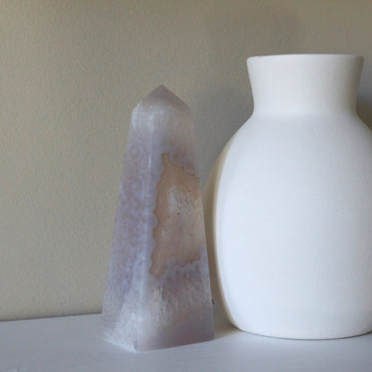 Agate Druzy Obelisk #3