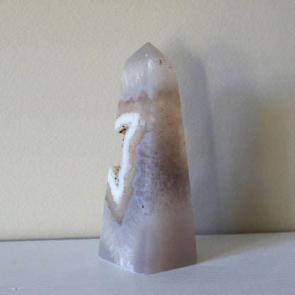 Agate Druzy Obelisk #4