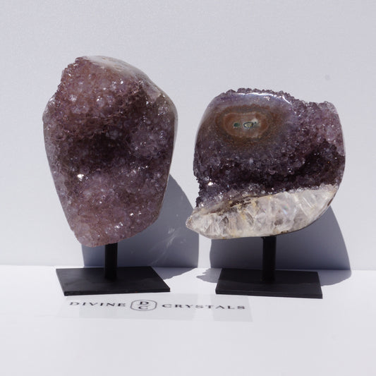 Amethyst Stalactites on Stand