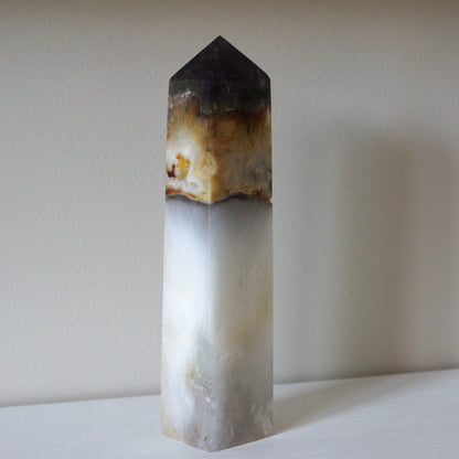 Fluorite Mixed Pyrite Towers – Four-Sided Points