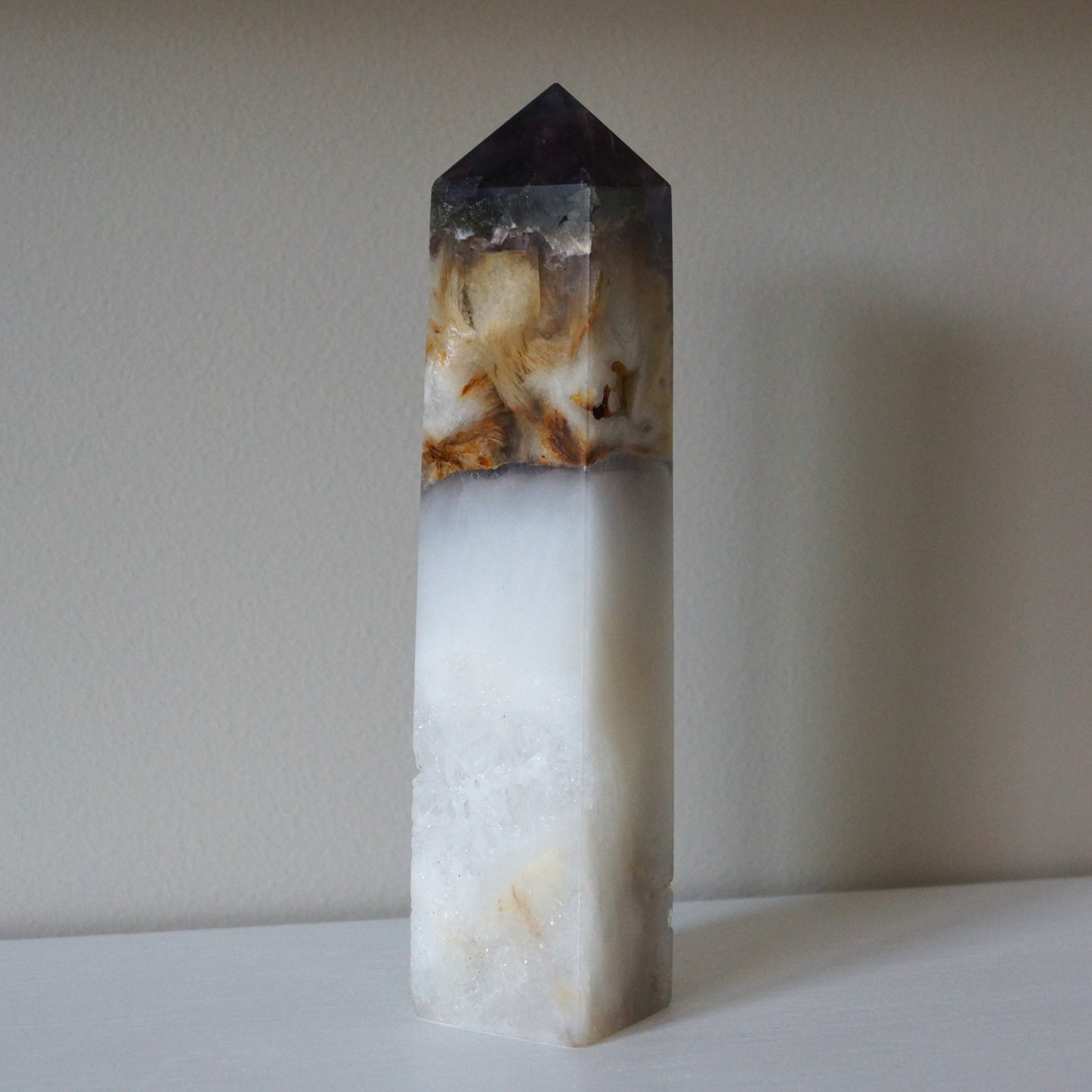 Fluorite Mixed Pyrite Towers – Four-Sided Points