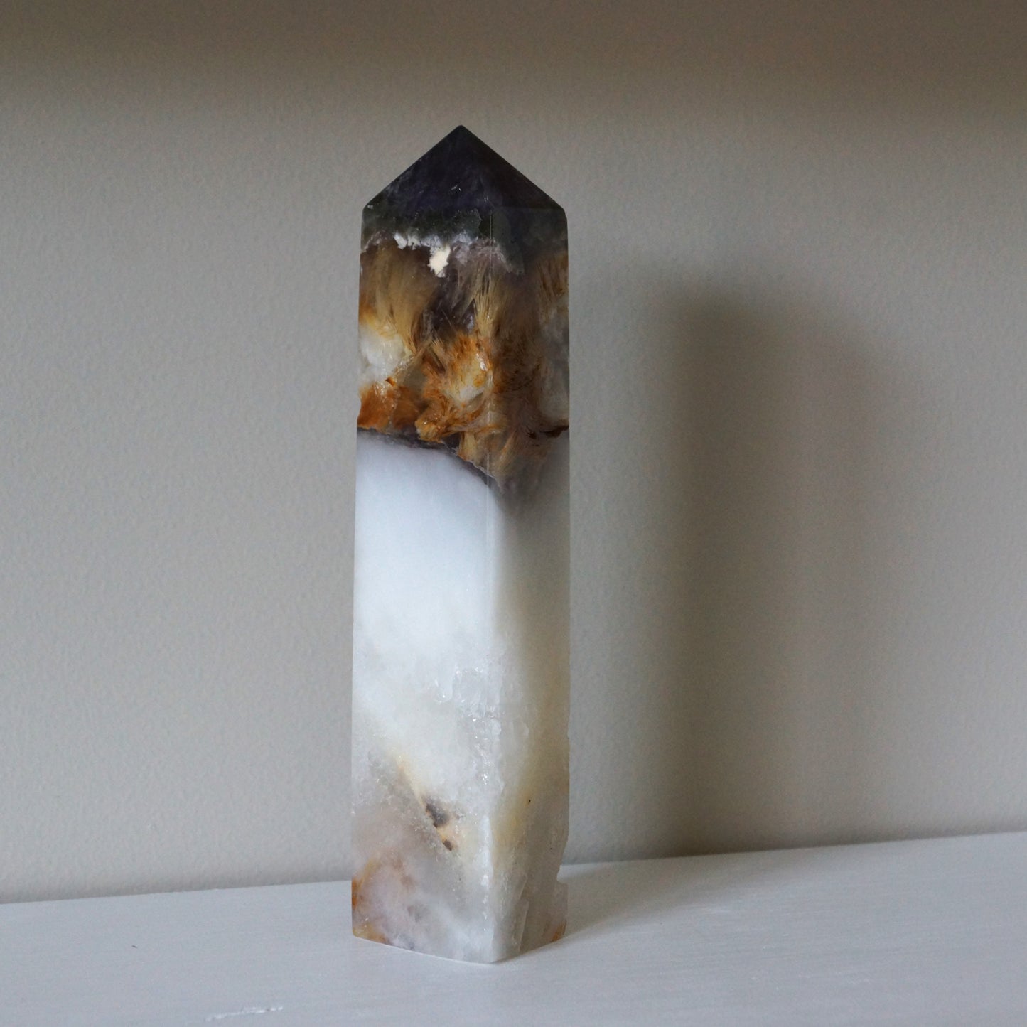 Fluorite Mixed Pyrite Towers – Four-Sided Points