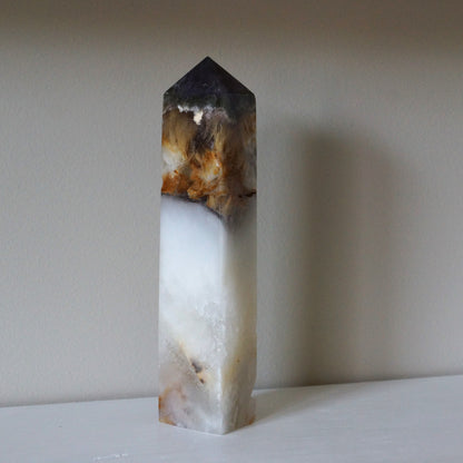 Fluorite Mixed Pyrite Towers – Four-Sided Points