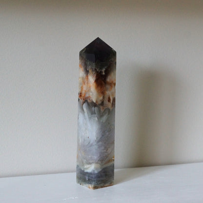 Fluorite Mixed Pyrite Towers – Four-Sided Points