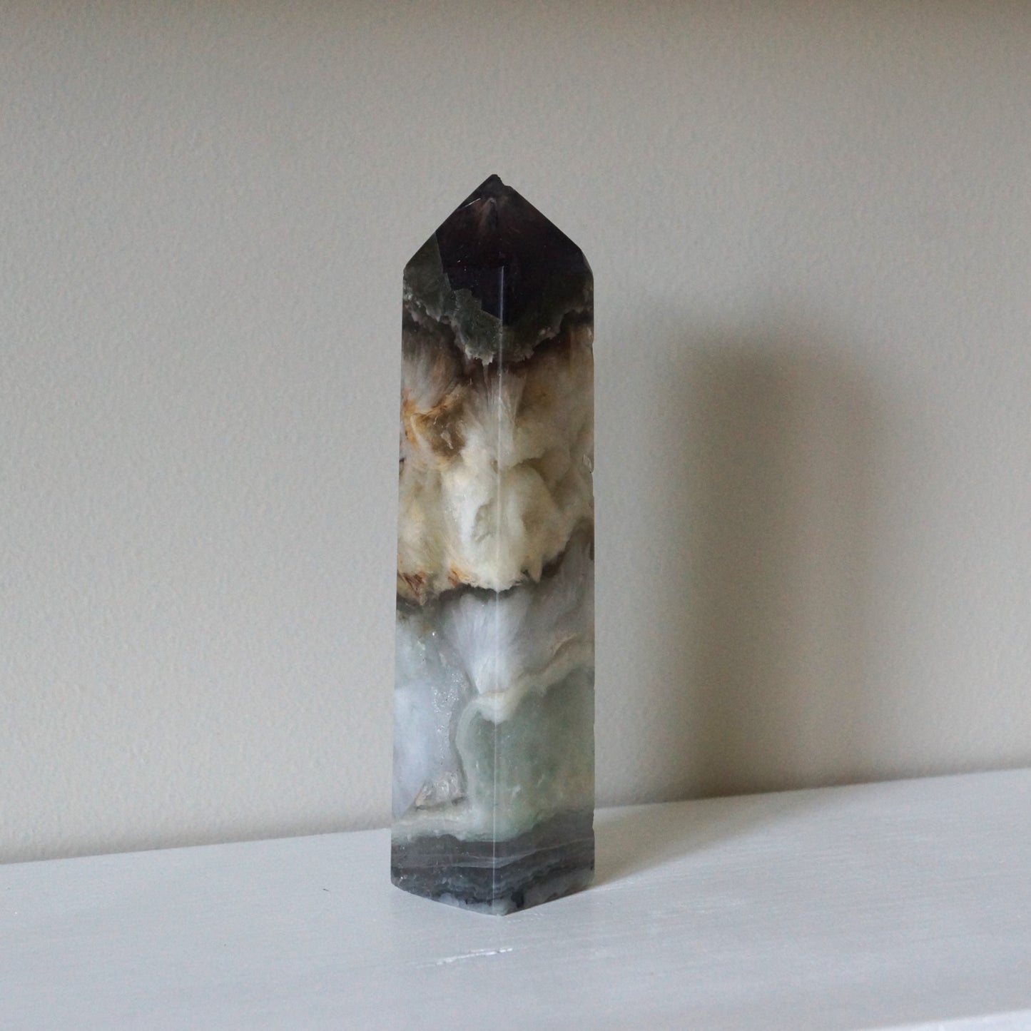 Fluorite Mixed Pyrite Towers – Four-Sided Points