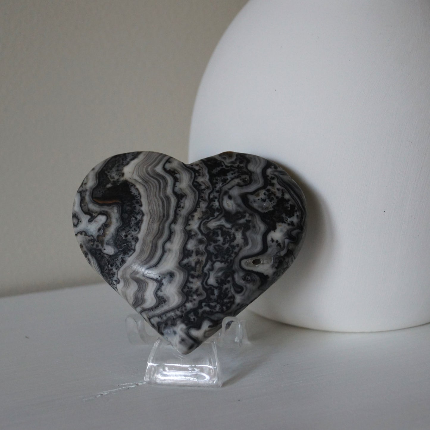 Yellow & Grey Calcite Hearts