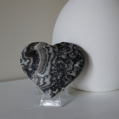 Yellow & Grey Calcite Hearts