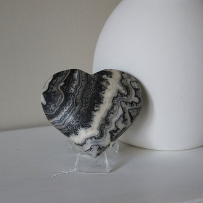 Yellow & Grey Calcite Hearts