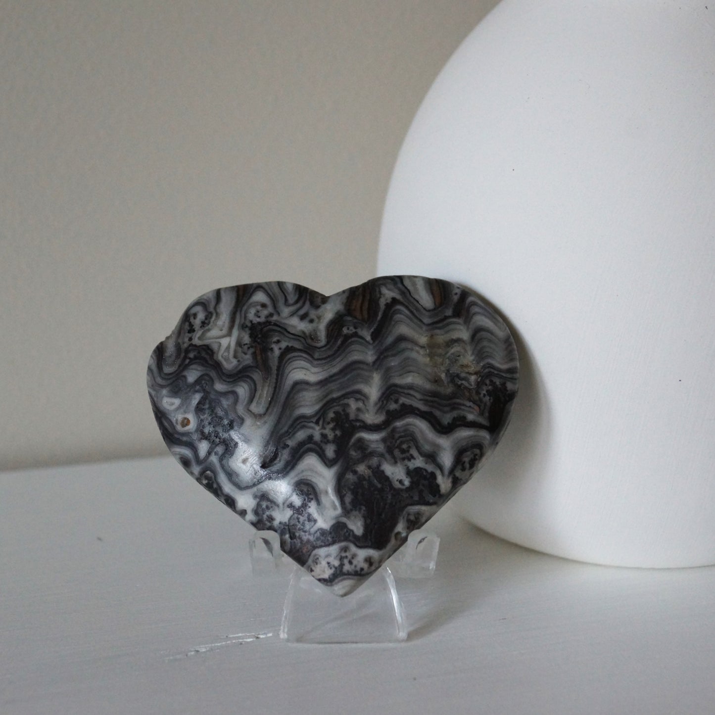 Yellow & Grey Calcite Hearts