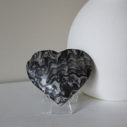 Yellow & Grey Calcite Hearts