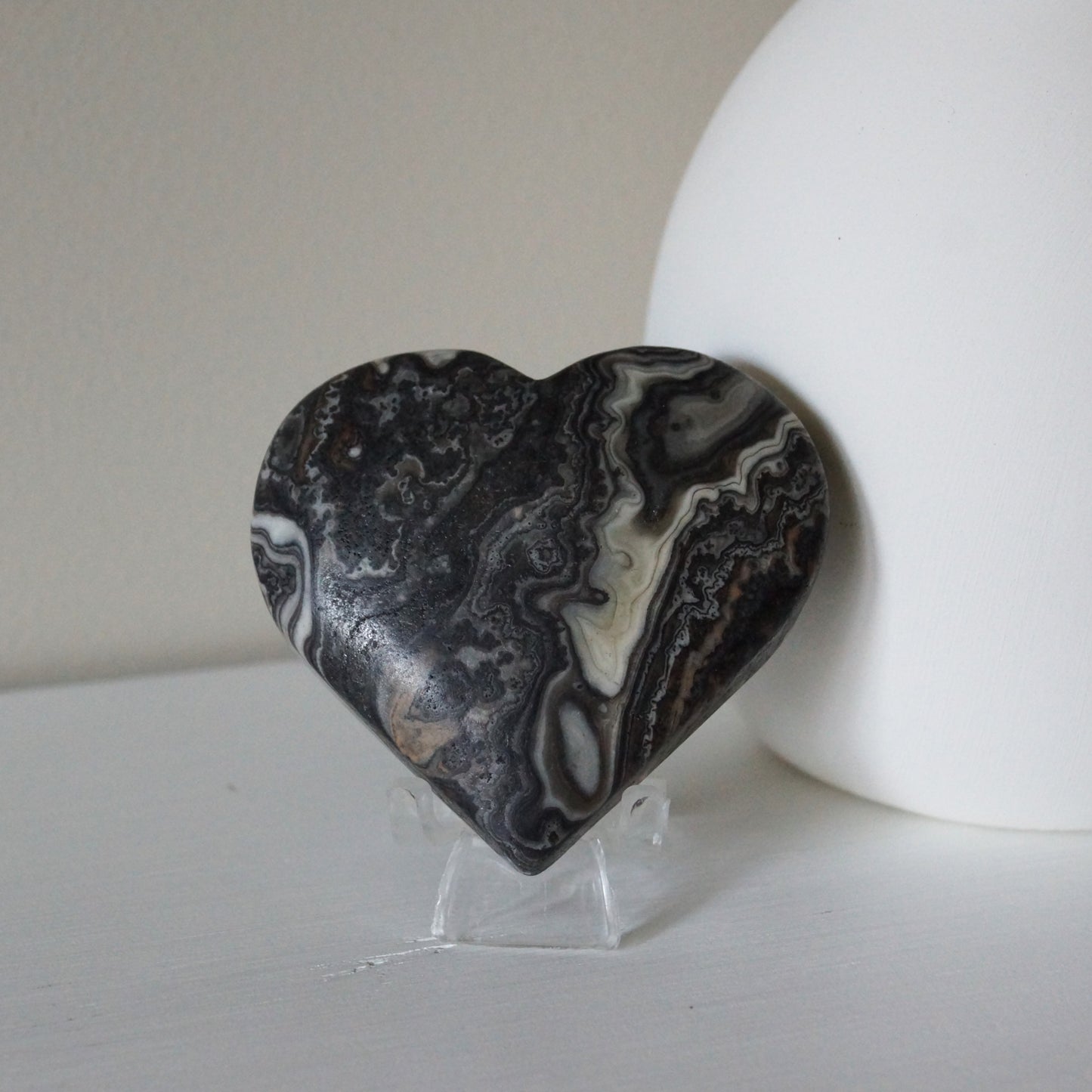 Yellow & Grey Calcite Hearts