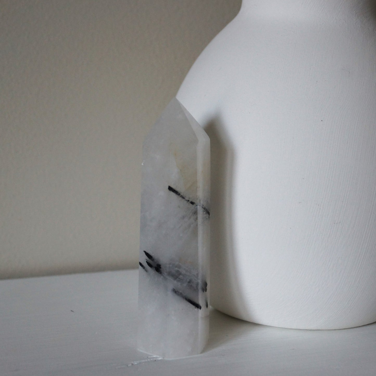 Black Tourmaline in Quartz towers