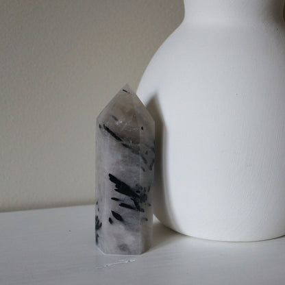 Black Tourmaline in Quartz towers