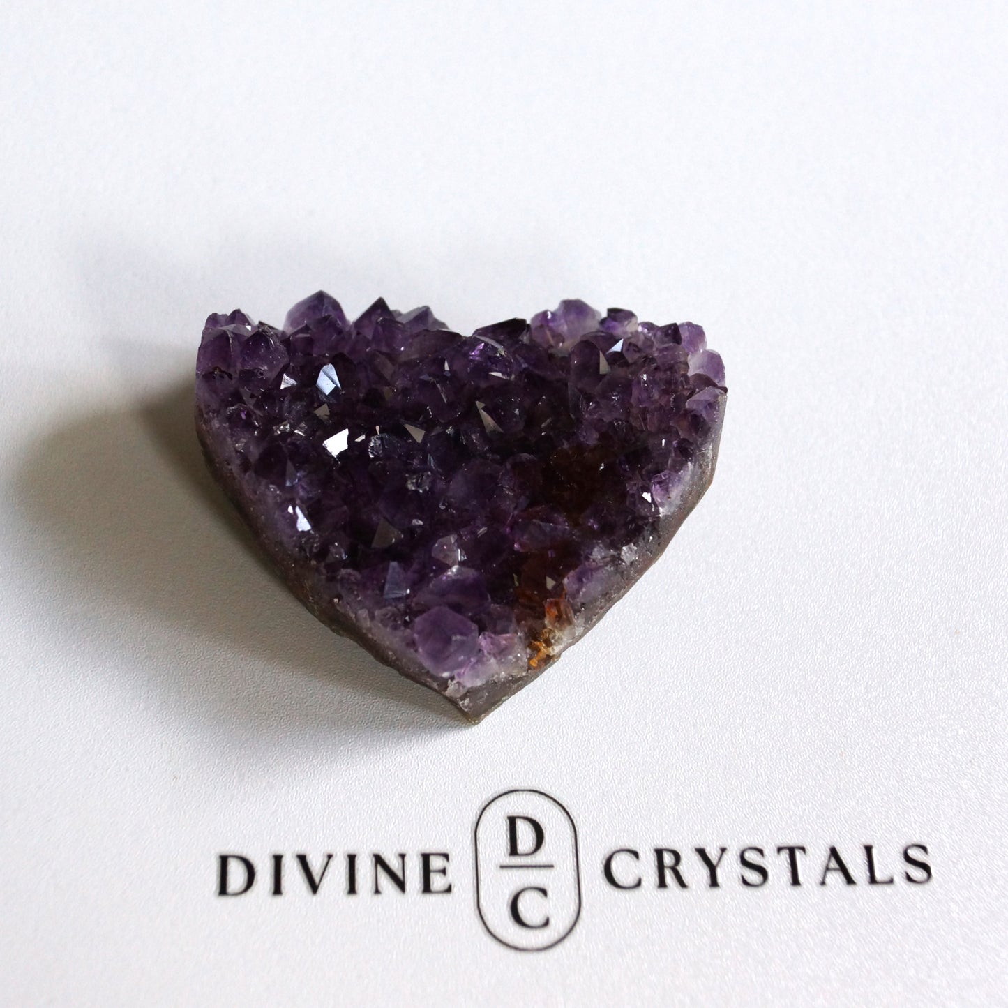 Amethyst Cluster Hearts – Intuition • Calm • Protection
