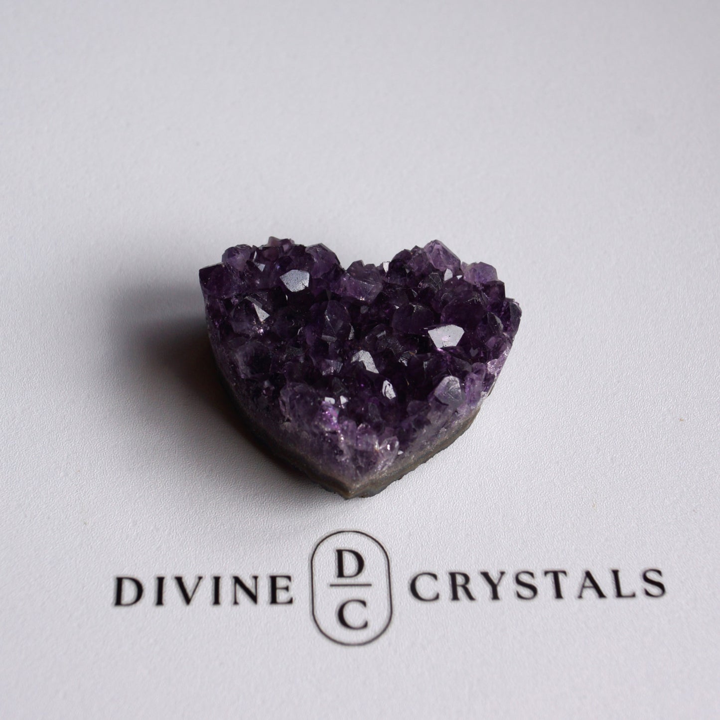 Amethyst Cluster Hearts – Intuition • Calm • Protection