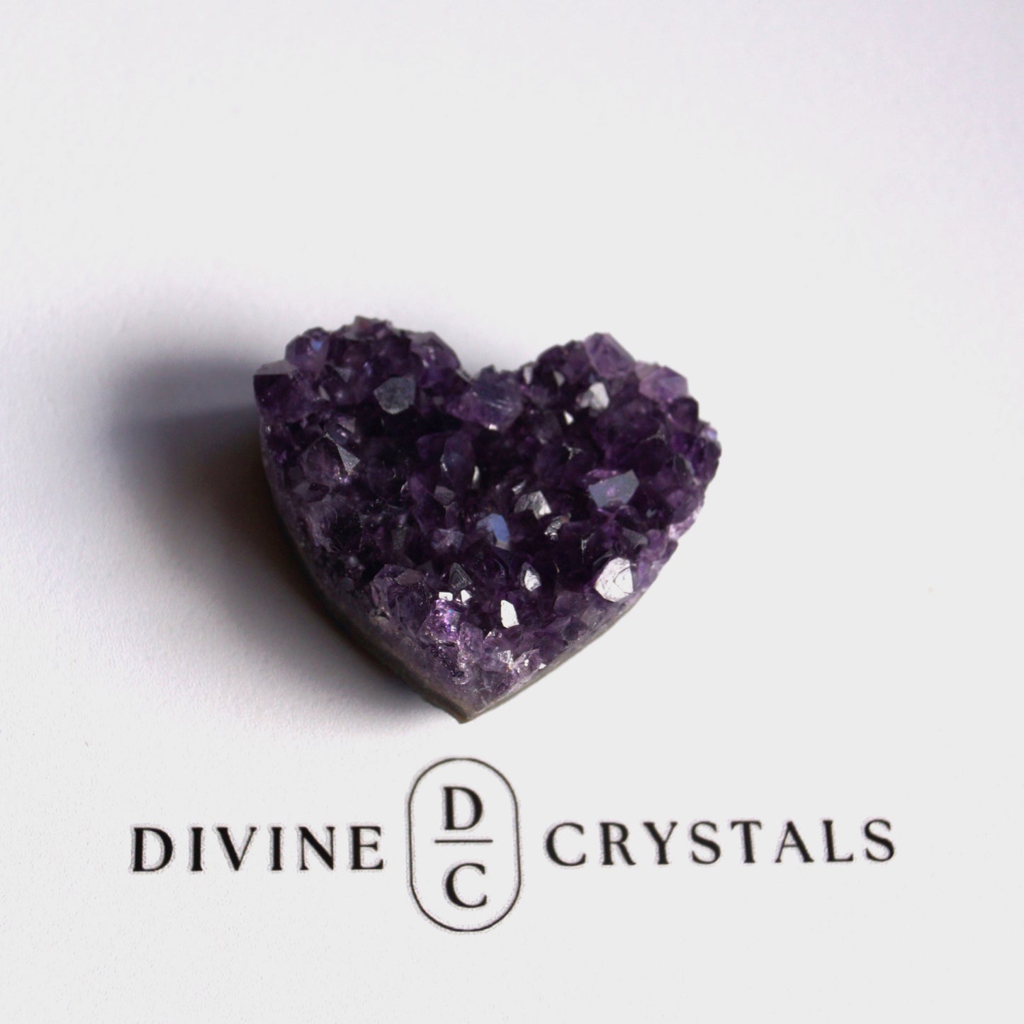 Amethyst Cluster Hearts – Intuition • Calm • Protection
