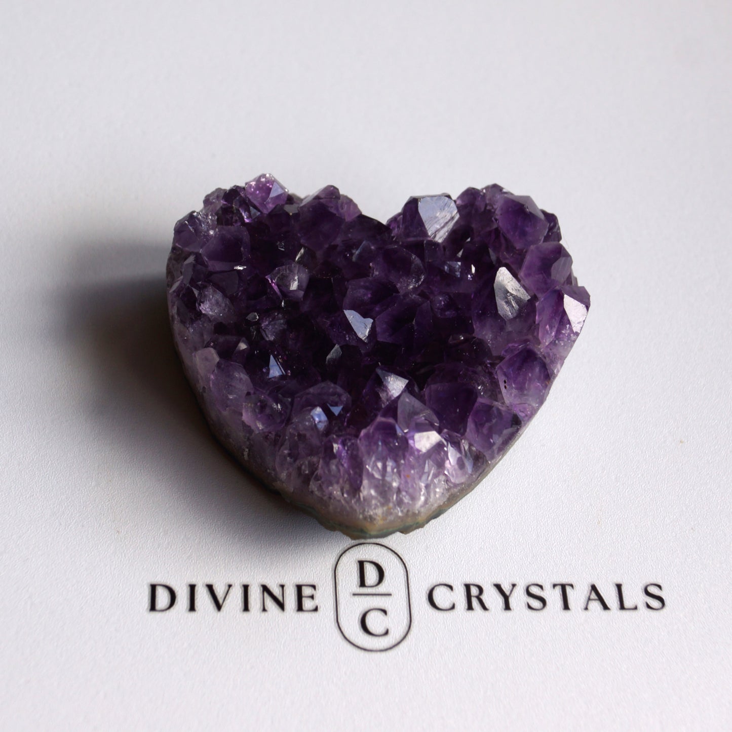 Amethyst Cluster Hearts – Intuition • Calm • Protection