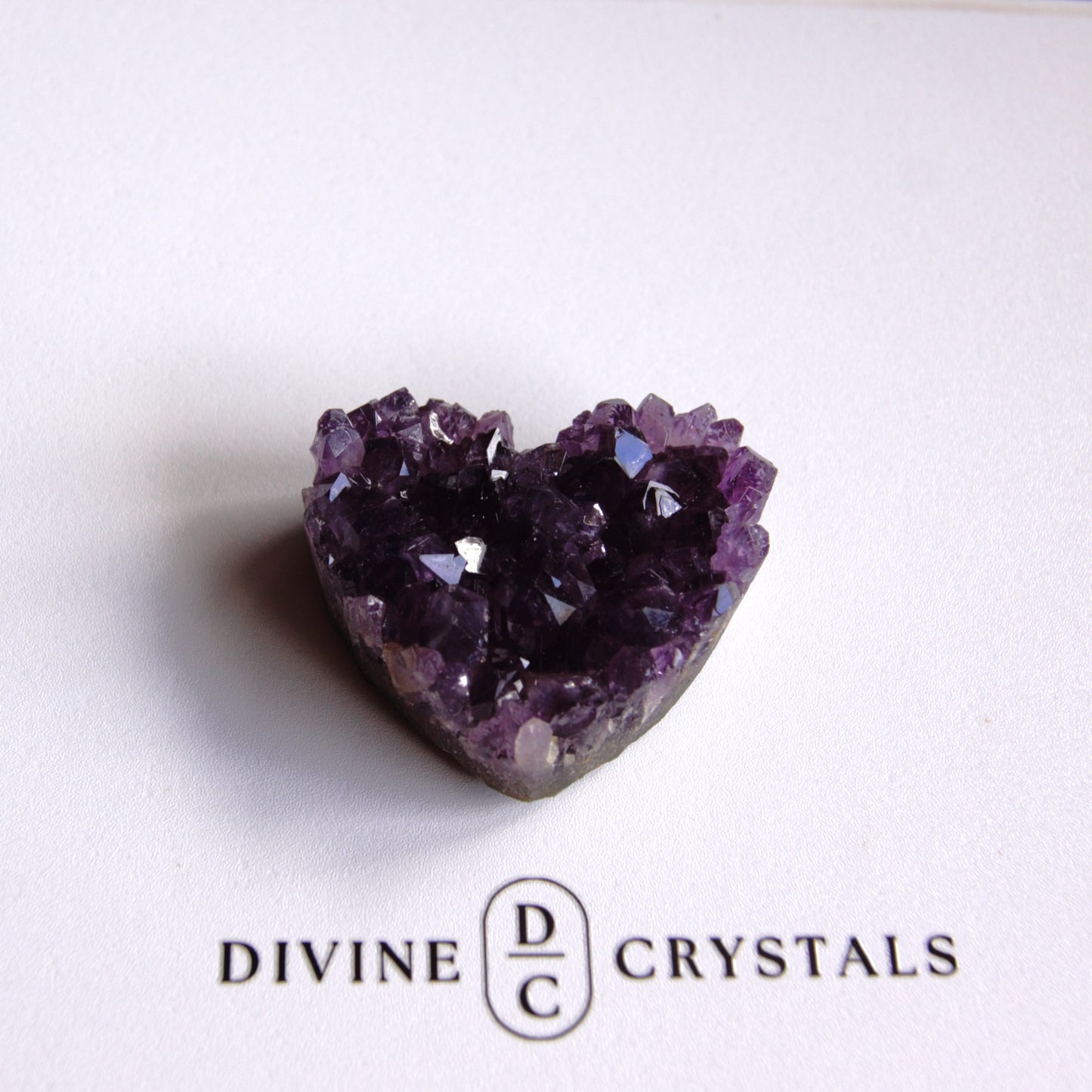 Amethyst Cluster Hearts – Intuition • Calm • Protection