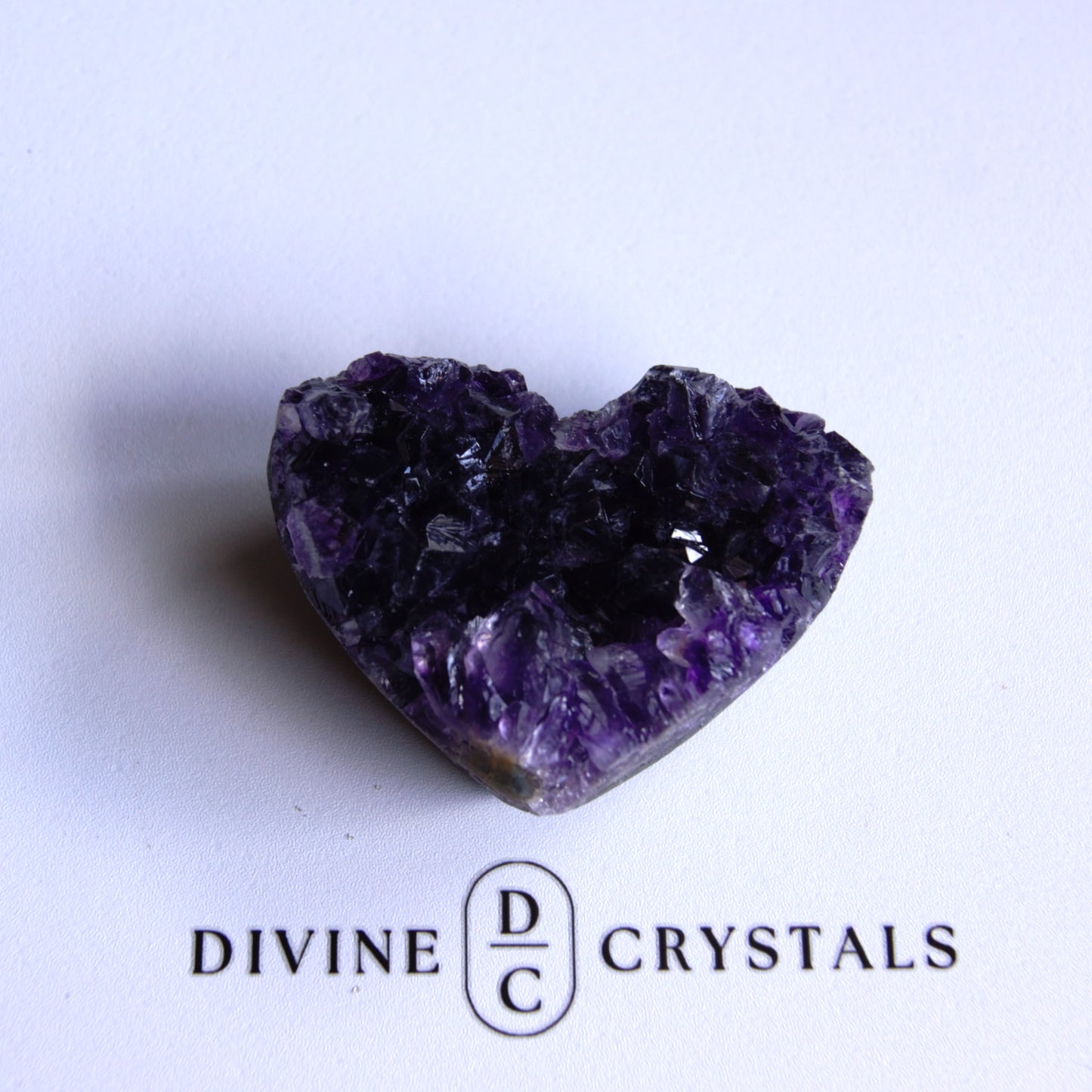 Amethyst Cluster Hearts – Intuition • Calm • Protection
