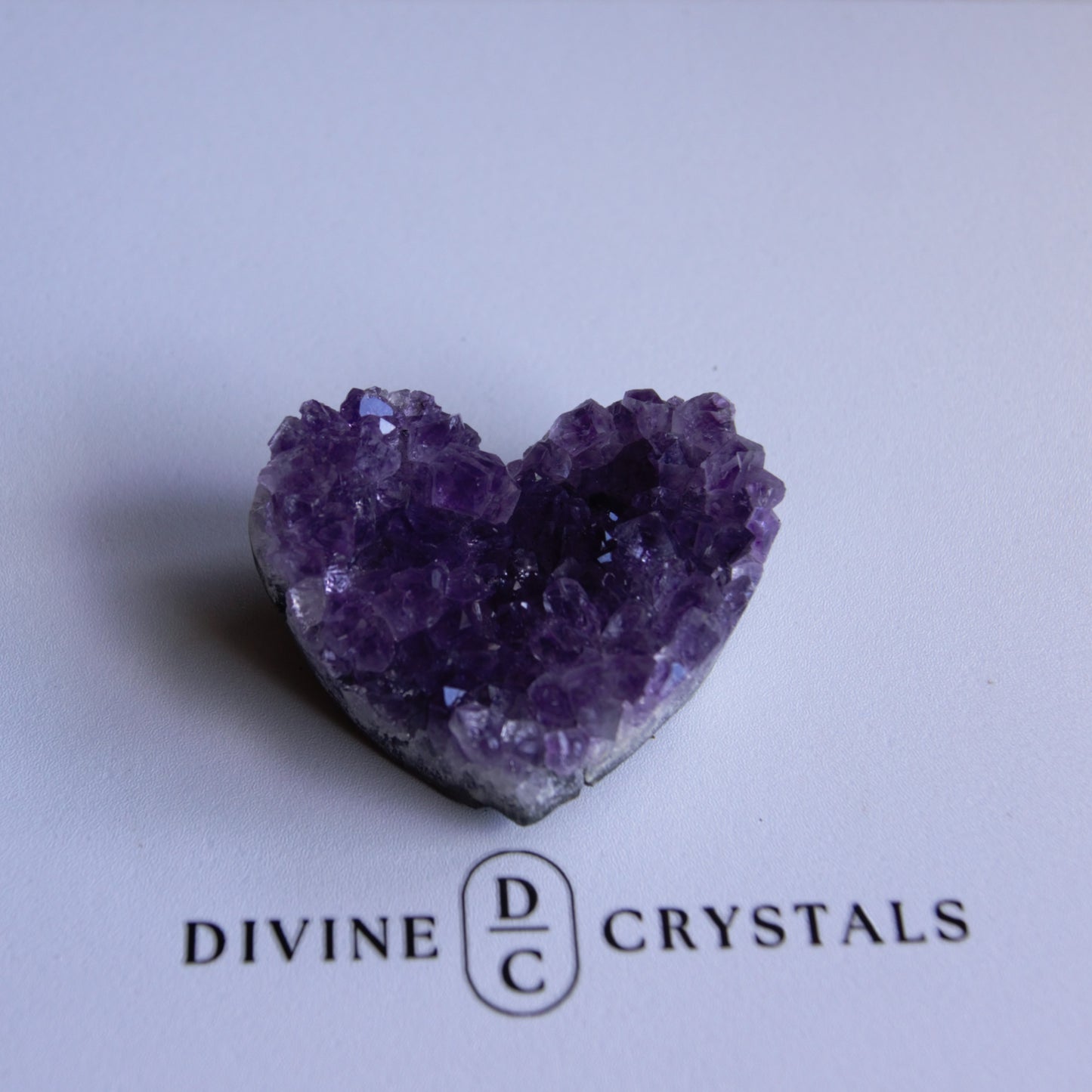 Amethyst Cluster Hearts – Intuition • Calm • Protection