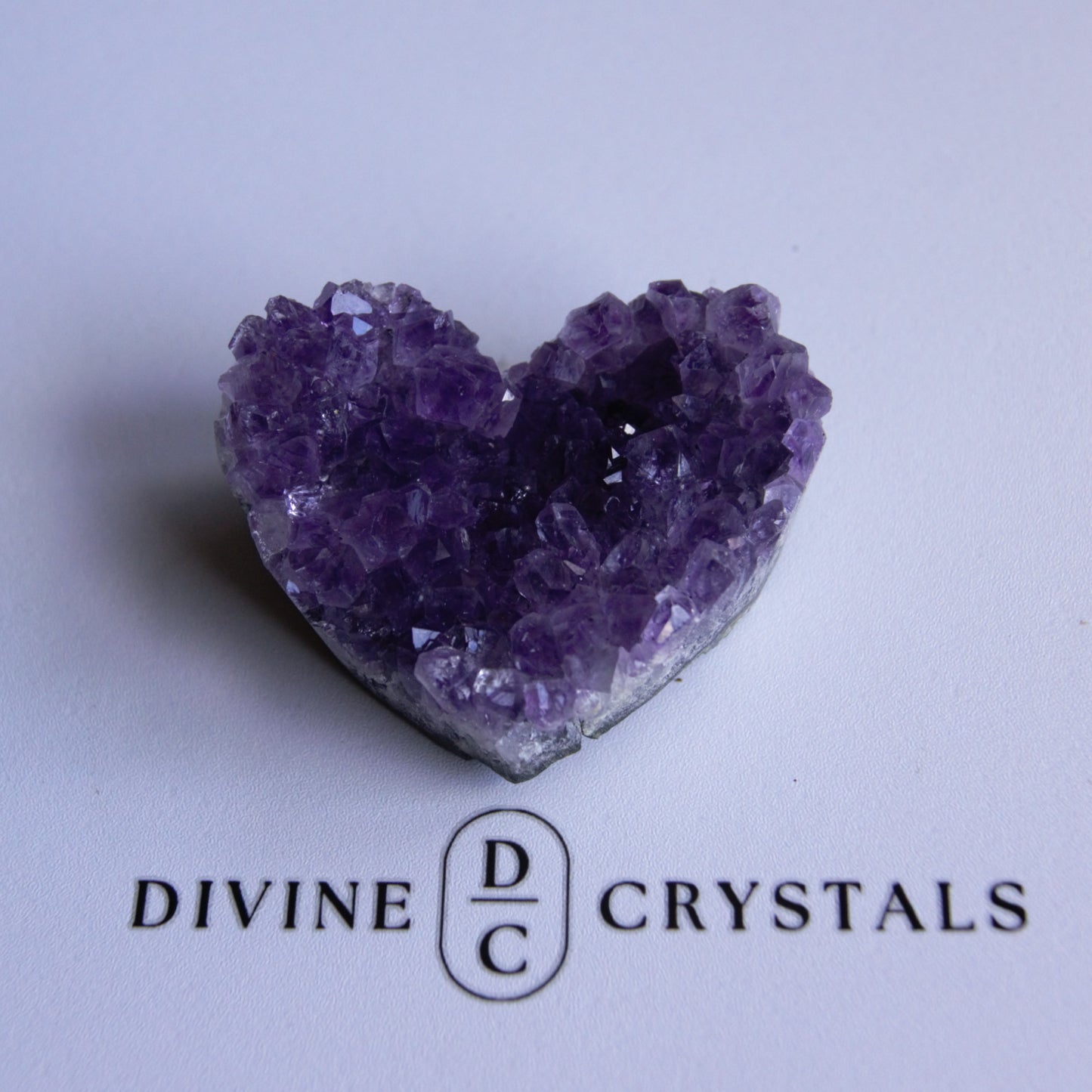Amethyst Cluster Hearts – Intuition • Calm • Protection