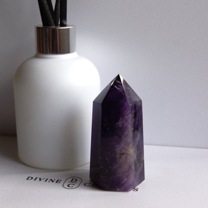 High Quality Deep Purple Amethyst Towers – Protection • Calm • Higher Guidance