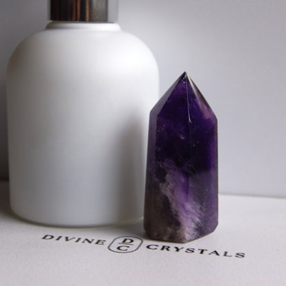 High Quality Deep Purple Amethyst Towers – Protection • Calm • Higher Guidance