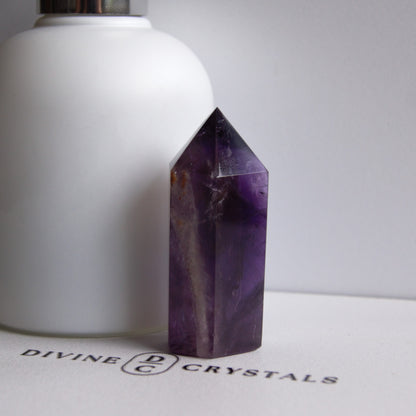 High Quality Deep Purple Amethyst Towers – Protection • Calm • Higher Guidance